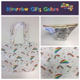 Large Tote Bag - Unicorns & Rainbows Large Tote Bag - Unicorns & Rainbows